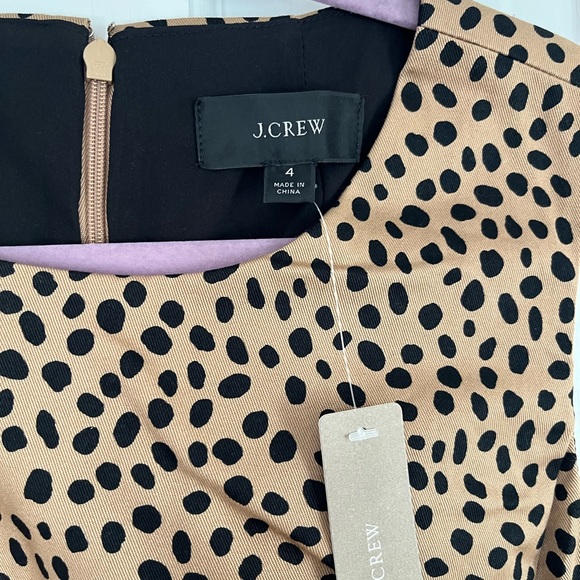 J. Crew, size 4, sheath-style dress in cheetah/animal print. New with tags. - Picture 5 of 10
